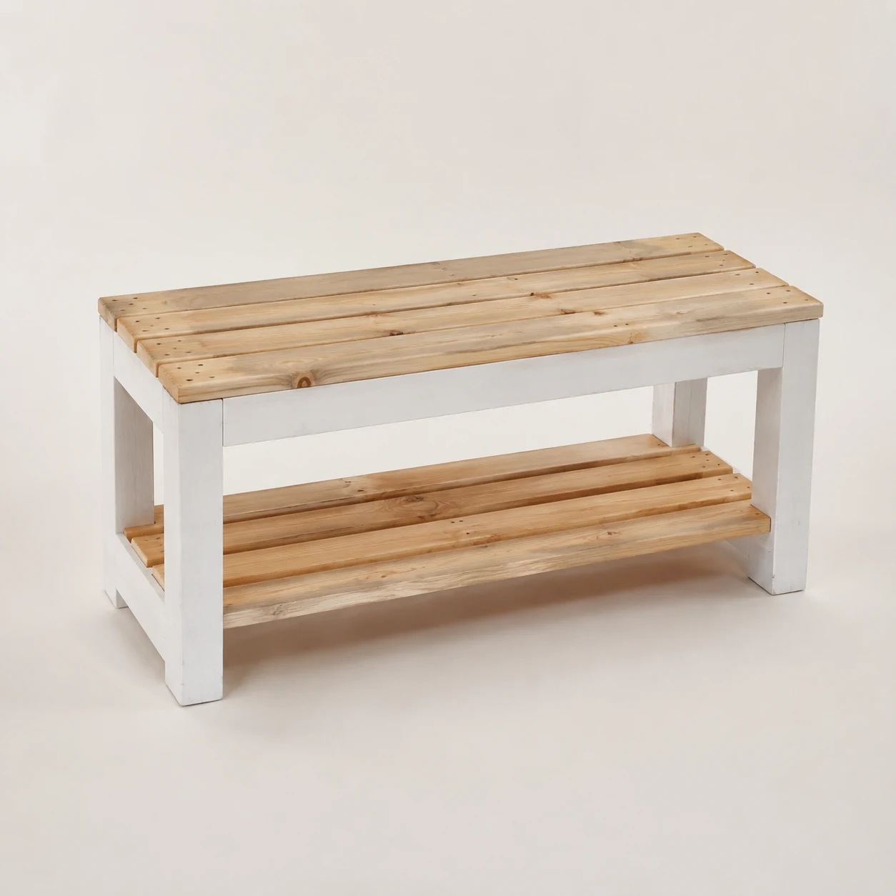 Bozza illustrativa di Scarpiera Panchina 100 in legno da pallet