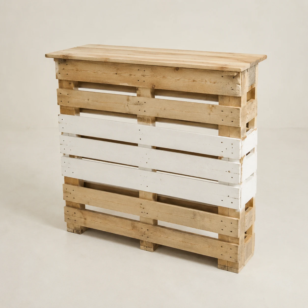Bozza illustrativa di Bancone Bar Modulo 120 in pallet epal nuovo