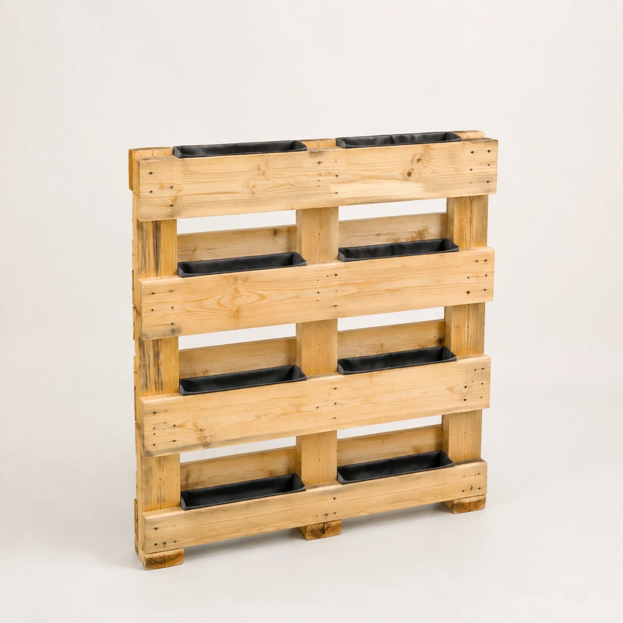 Bozza illustrativa di Fioriera Pallet Verticale in pallet epal nuovo